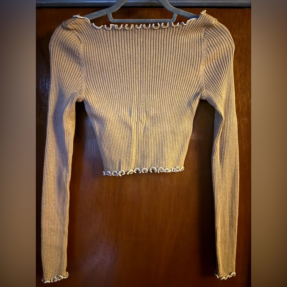 American Eagle Outfitters off shoulder Ribbed Top